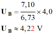 UB = 4,22 V