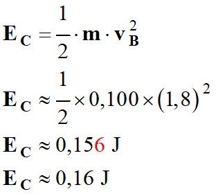 Ec = 0,16 J