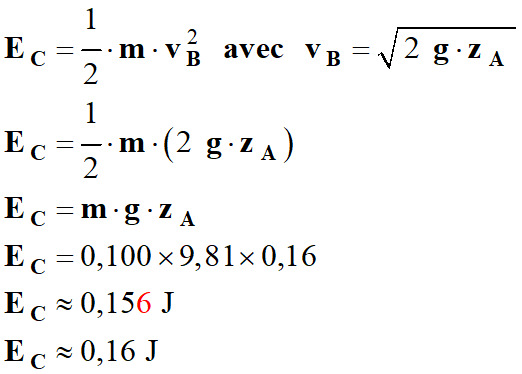 Ec = 0,16 J