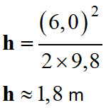 h = 1,8 m