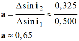 a = 0,65