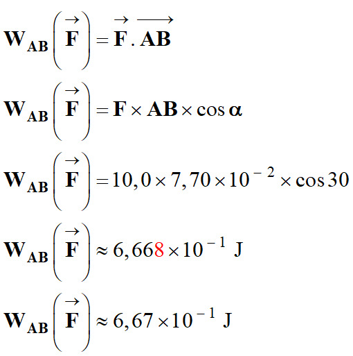 W AB = 0,667 J