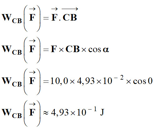 W CB = 0,493 J