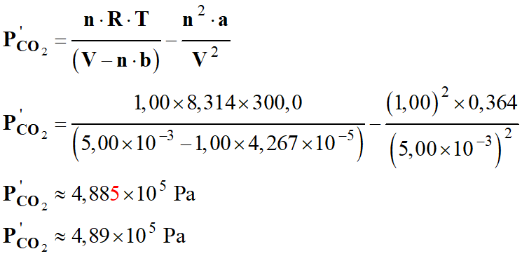 P CO2 = 4,89 E5 Pa