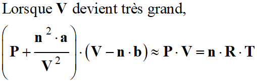 quation de Van der Waals