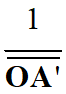 1 / mesOA'