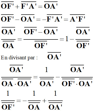 relation de conjugaison