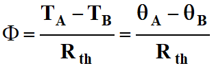 flux thermique Φ