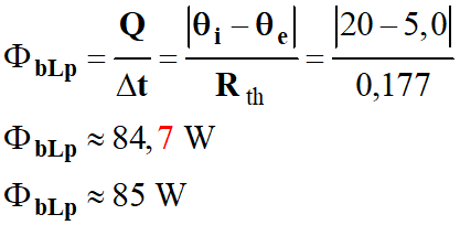 Flux thermique Φ