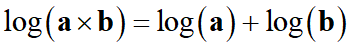 log (a * b)