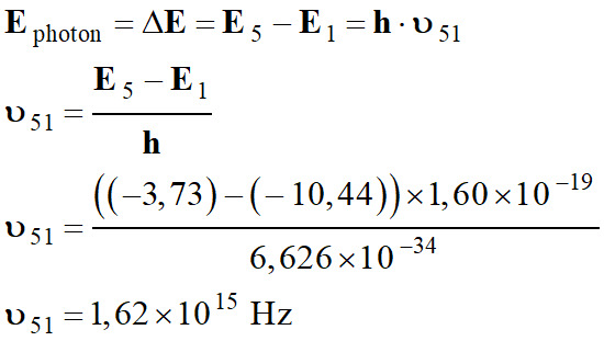 frquence 51 = 1,62 E15 Hz