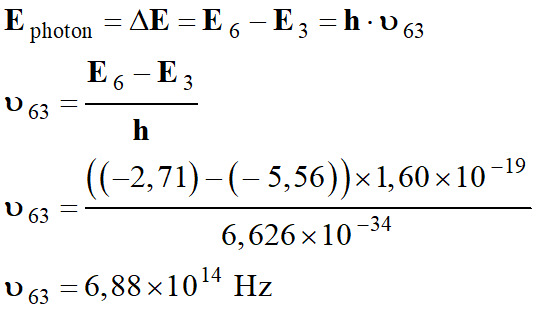 frquence 63 = 6,88 E14 Hz