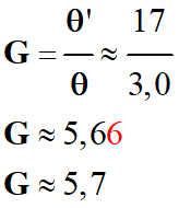 G = 5,7