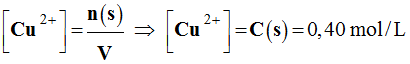 C = 0,40 mol / L