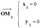 vecteur OM0