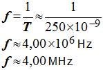 f = 4,00 MHz