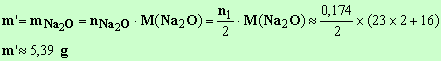 m = 5,39 g