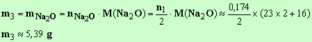 m3 = 5,39 g