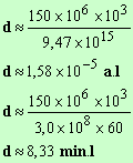 d = 8,33 min.l