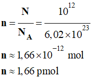 n = 1,66 pmol