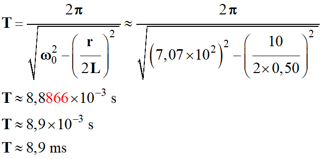 T = 8,9 ms