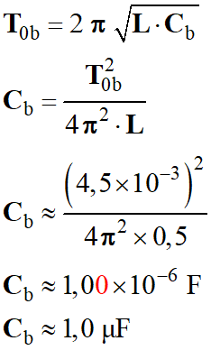 Cb = 1,0 microfarad