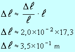 incertitude absolue : 3,5 E-1 m